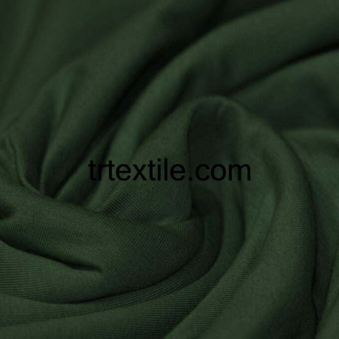 dark green combed cotton fabric - trtextile.com image