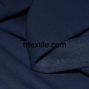 dark navy blue three thread fabric - trtextile.com image