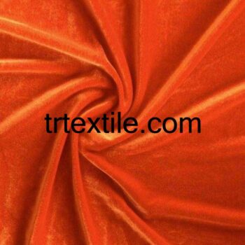 dark orange velvet fabric - trtextile.com image