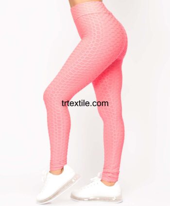 dark pink waffle scuba fabric - trtextile.com image