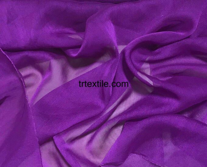 dark purple janjan chiffon fabric - trtextile.com image