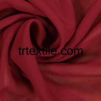 dark red chiffon fabric - trtextile.com image