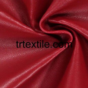 dark red faux leather - trtextile.com image