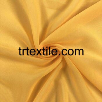 dark yellow chiffon fabric - trtextile.com image