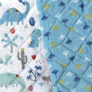 dinosaur patterned quilting fabric - trtextile.com image