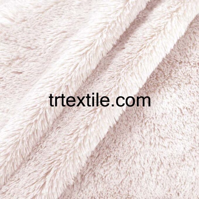 ecru chinchilla plush fabric - trtextile.com image