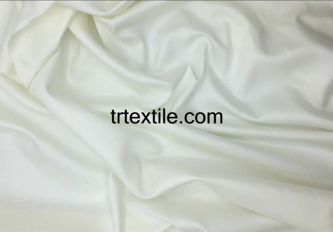 ecru cotton satin fabric - trtextile.com image