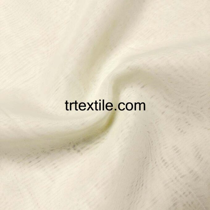 ecru drapery tulle fabric - trtextile.com image