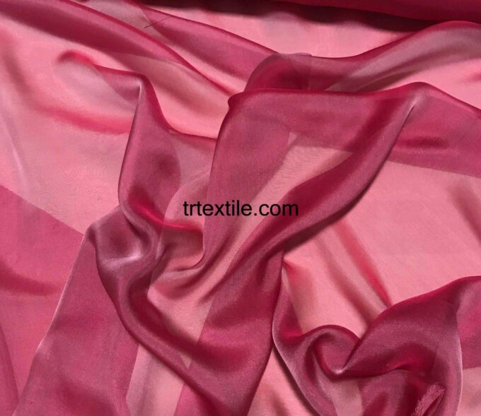 fuchsia janjan chiffon fabric - trtextile.com image