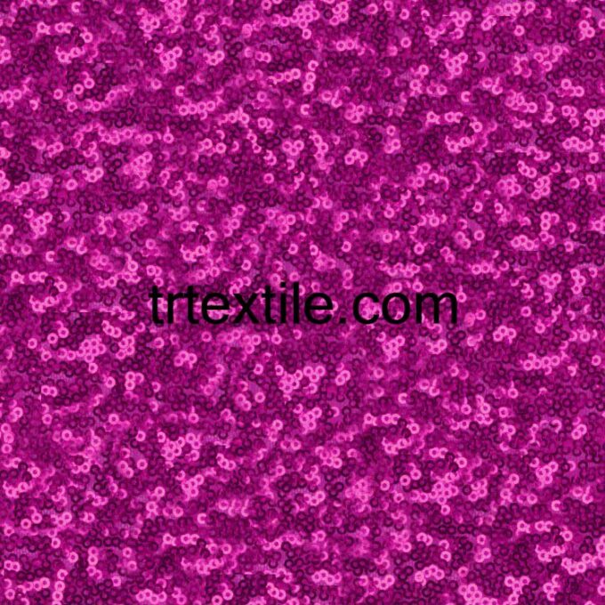 fuchsia mixed sequined fabric - trtextile.com image