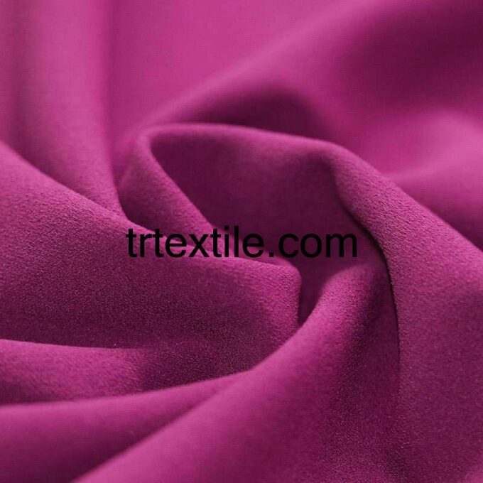 fuchsia scuba crepe fabric - trtextile.com image