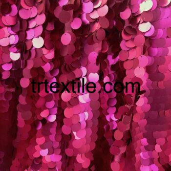 fuchsia sequin fabric 7mm - trtextile.com image