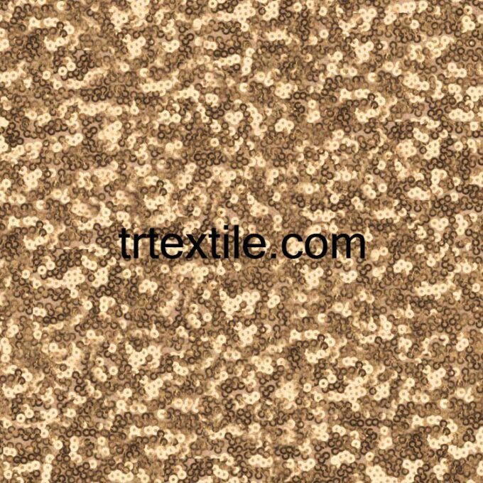 gold mixed sequined fabric - trtextile.com image