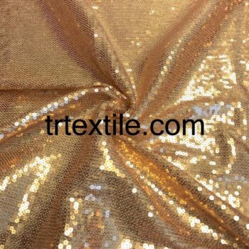 gold sequin fabric 3mm - trtextile.com image
