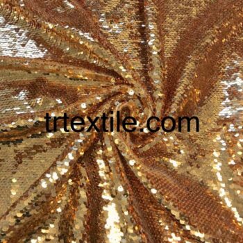 gold sequin fabric 5mm - trtextile.com image