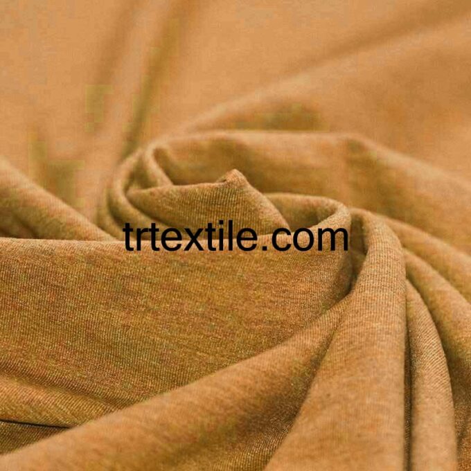 golden color combed cotton fabric - trtextile.com image