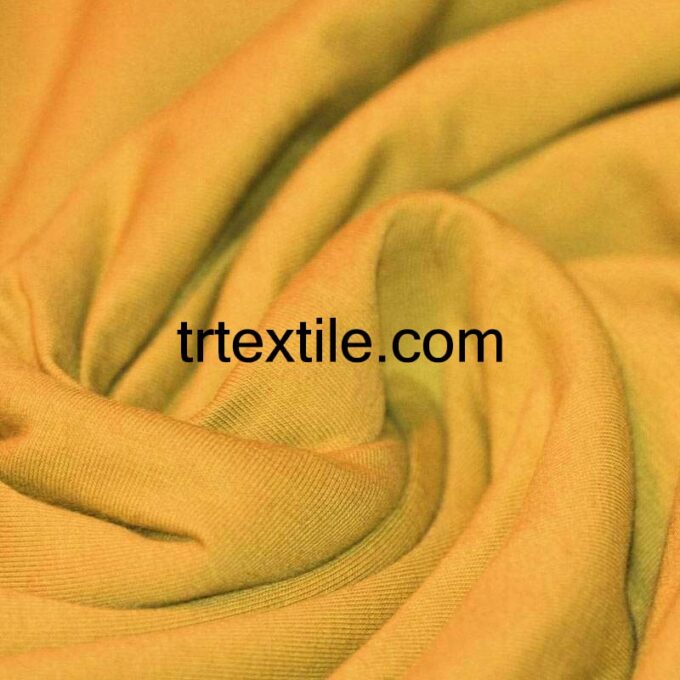 golden mustard combed cotton fabric - trtextile.com image