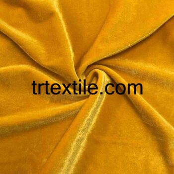 golden yellow velvet fabric - trtextile.com image