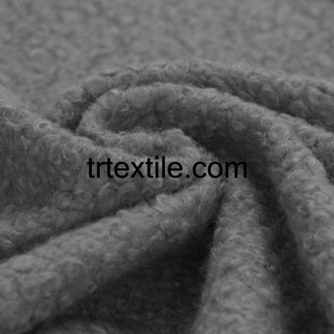 gray boucle fabric - trtextile.com image