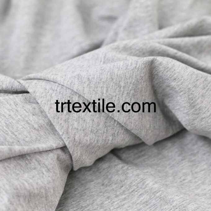 gray melange sandy fabric - trtextile.com image