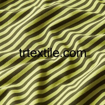 green black striped lycra single jersey fabric - trtextile.com image
