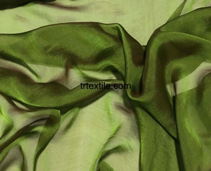 green janjan chiffon fabric - trtextile.com image