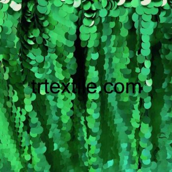 green sequin fabric 7mm - trtextile.com image