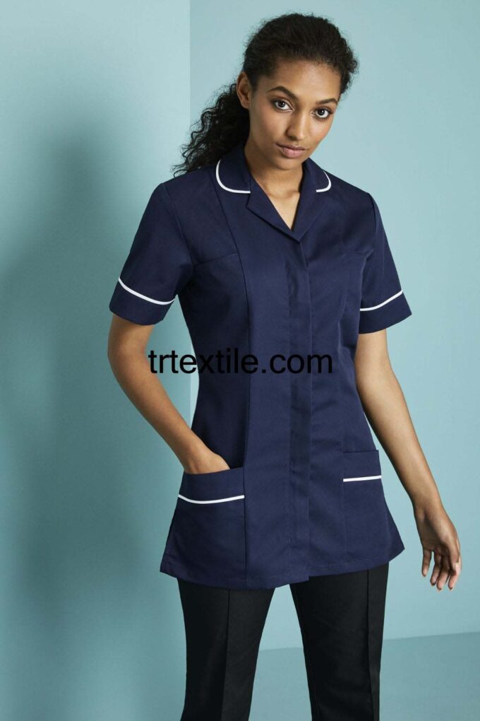 healthcare worker tunic sewing model 2 - trtextile.com image