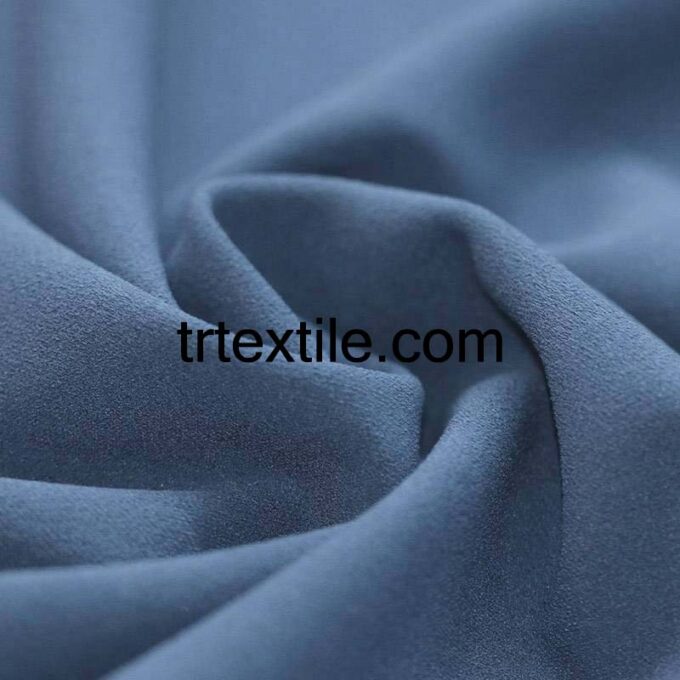 jeans blue scuba crepe fabric - trtextile.com image