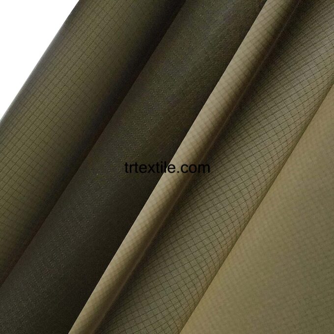 khaki 20d pu ripstop balloon fabric - trtextile.com image