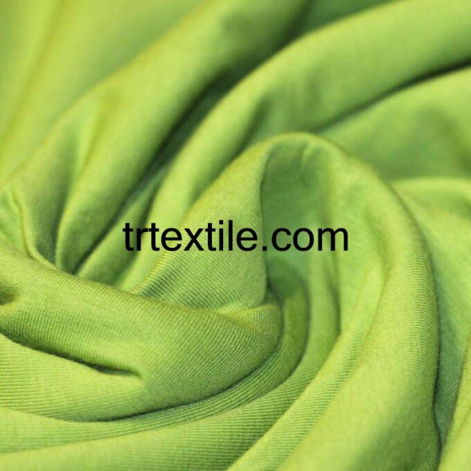 lemon green combed cotton fabric - trtextile.com image