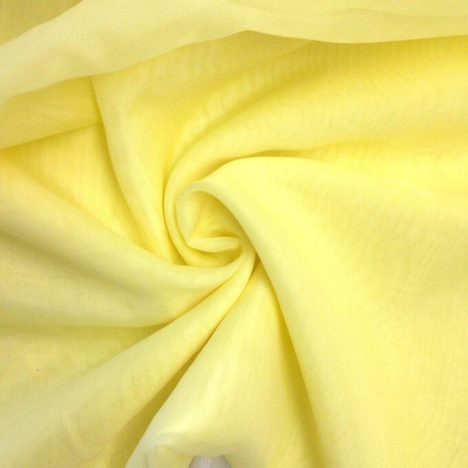 lemon yellow curtain tulle fabric - trtextile.com image