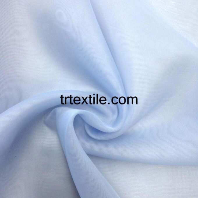 light blue drapery tulle fabric - trtextile.com image