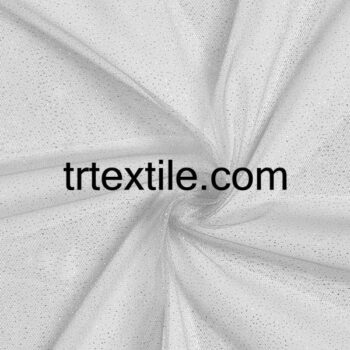 light gray glittery tulle fabric - trtextile.com image