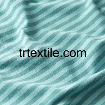 light green dark green striped lycra single jersey fabric - trtextile.com image