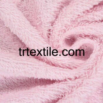light pink terry bathrobe fabric - trtextile.com image
