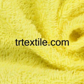 light yellow terry bathrobe fabric - trtextile.com image