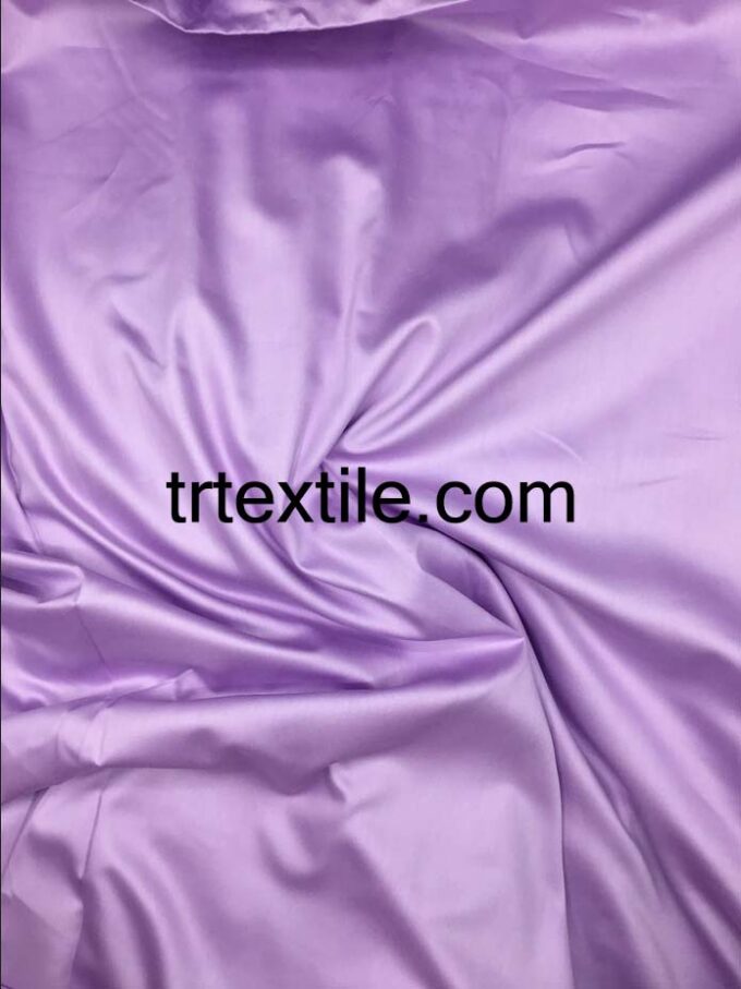 lilac cotton satin fabric - trtextile.com image