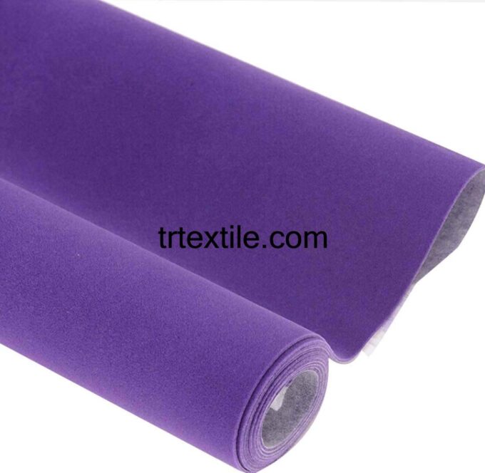 lilac flock fabric - trtextile.com image