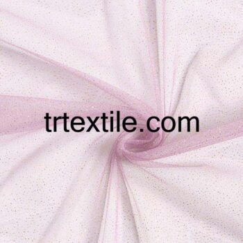 lilac glitter tulle fabric - trtextile.com image