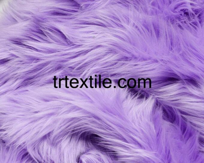 lilac plush fabric - trtextile.com image