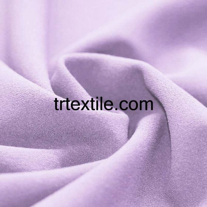 lilac scuba crepe fabric - trtextile.com image