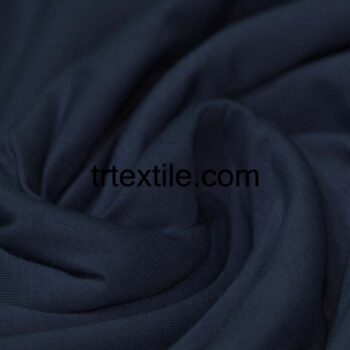 marine blue combed cotton fabric - trtextile.com image