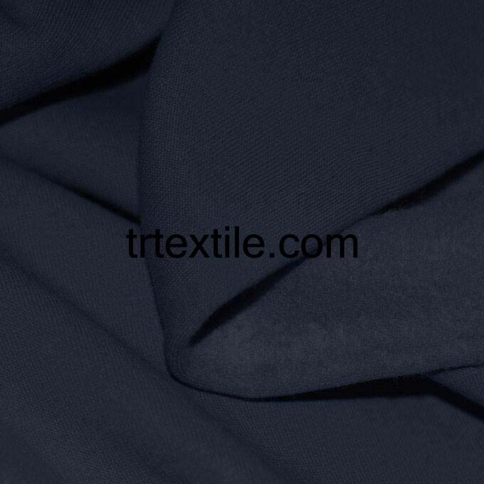 marine blue three thread fabric - trtextile.com image