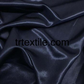 midnight blue satin fabric - trtextile.com image