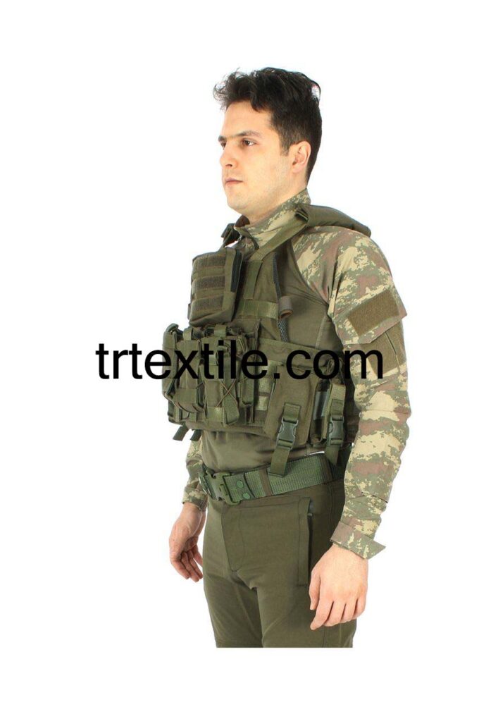 military tactical vest model 2 - trtextile.com image