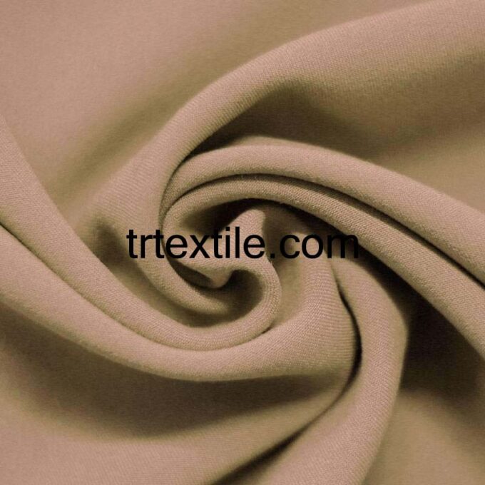 milk coffee gabardine fabric - trtextile.com image