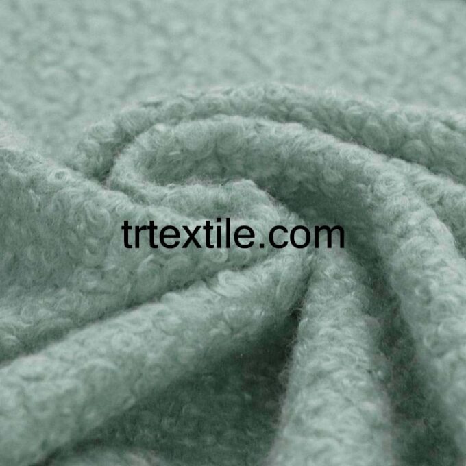 mint boucle fabric - trtextile.com image