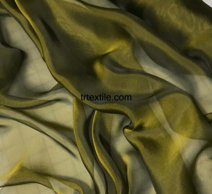 moss green janjan chiffon fabric - trtextile.com image