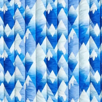 mountain pattern quilted fabric - trtextile.com image